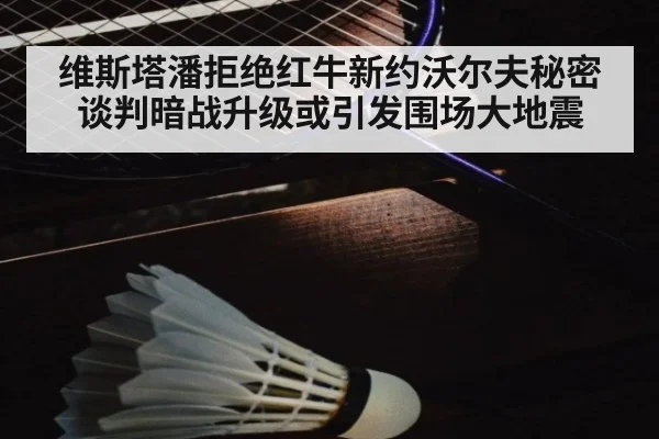 维斯塔潘拒绝红牛新约沃尔夫秘密谈判暗战升级或引发围场大地震